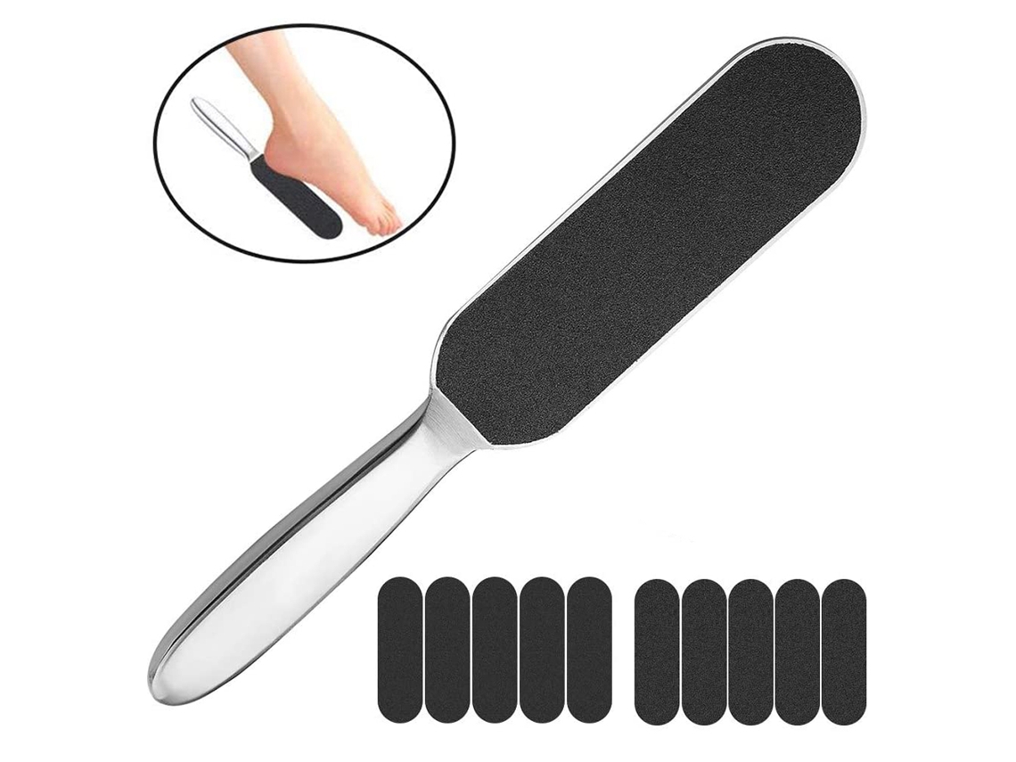 Profissional Free File Reutilabilable Pedra Com Alça Ergonômica E Almofadas Substituíveis Para Remoção De Calos