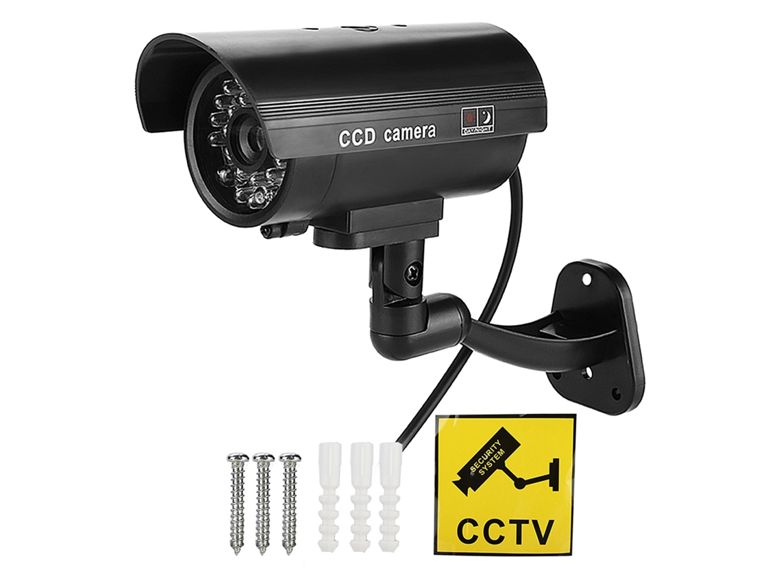 Câmera Bullet De Led Simulada Mr-2600 (com Flash, Duração De Bateria De 3 A 6 Meses)