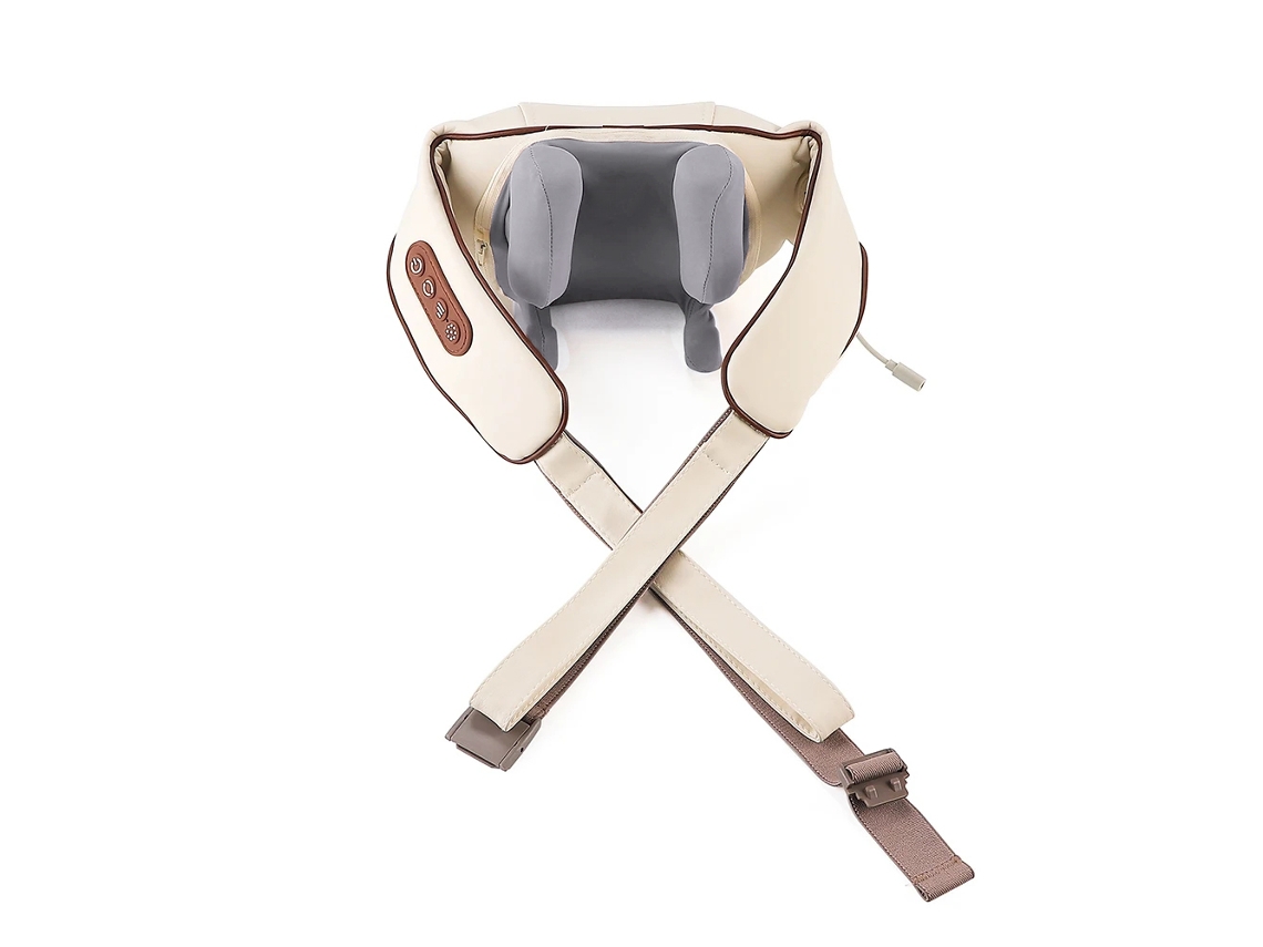 (marrom) Massageador Sem Fio De Acupressão Para Pescoço E Ombros, Relaxamento Muscular Do Pescoço E Massagem De Amassamento