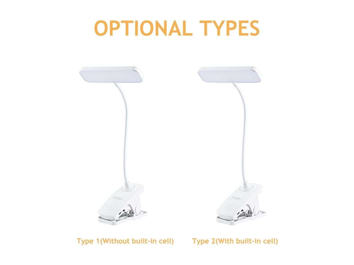 2026 lâmpada de Mesa Led 4w Dc5v com 3 Cores, Brilho Ajustável, Suporte para Telefone e Bateria Recarregável 1250mah