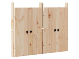Conjunto 2 Porta De Cozinha Vidaxl Creme Madeira De Pinho Maciça (50 X 9 X 82 Cm)