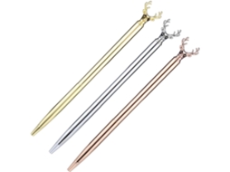 Conjunto De 12 Canetas Esferográficas Decorativas Nuobesty Em Metal