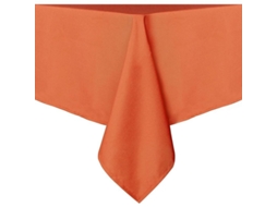 Manta de Mesa Quadrada 54x54 Polegadas, Anti manchas, Lavável, Poliéster, Laranja