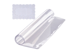 Protetor de mesa à prova d'água 12 x 12/305 x 305 mm com toalha de mesa de plástico PVC de 1,5 mm de espessura