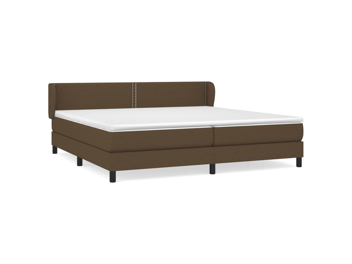 Box Spring Bed, Box Spring Beds Vidaxl Marrom Tecido (200 X 200 Cm)