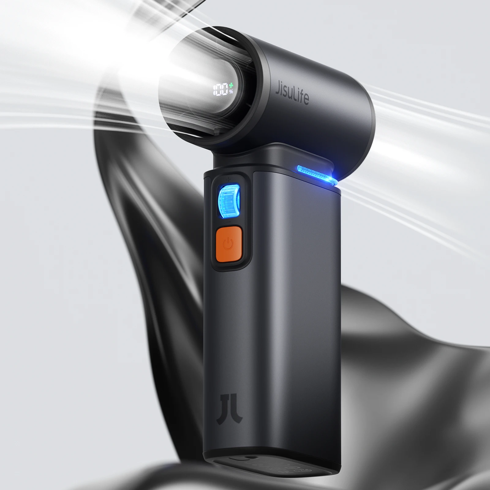 Ventilador Portátil De Turbina (preto, 9000 Mah), Com 100 Velocidades Ajustáveis E Bateria Recarregável De 9000 Mah.