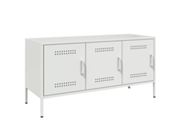 Tv Móvel 100,5x39x50,5 Cm Aço Branco MAISON EXCLUSIVE