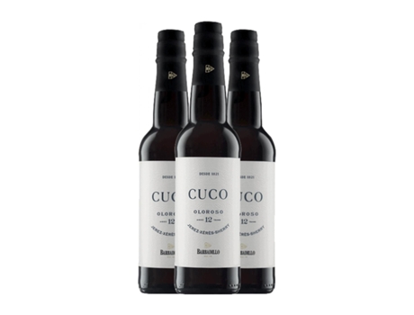 Vinho fortificado BARBADILLO Oloroso Cuco Palomino Fino Seco Jerez-Xérès-Sherry 12 Anos Meia Garrafa (0.37 L - 3 Unidades)