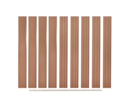 Vidaxl Placas De Vedação De Substituição 9 Pcs Em Wpc 170 Cm Castanho