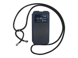 Capa Tipo Livro Oppo A53 / A53s (4g) Com Janela Magnética E Fio Preto Tap Mobilevayotoy