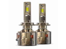 Lâmpada Led Para Farol De Carro Redsea, 3 Tubos De Cobre, H8/h9/h10/h11, Bronze Galvanizado