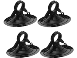 Ventosas Espessas Para Para-brisas De Carros, Pvc Preto, Conjunto De 4 Peças