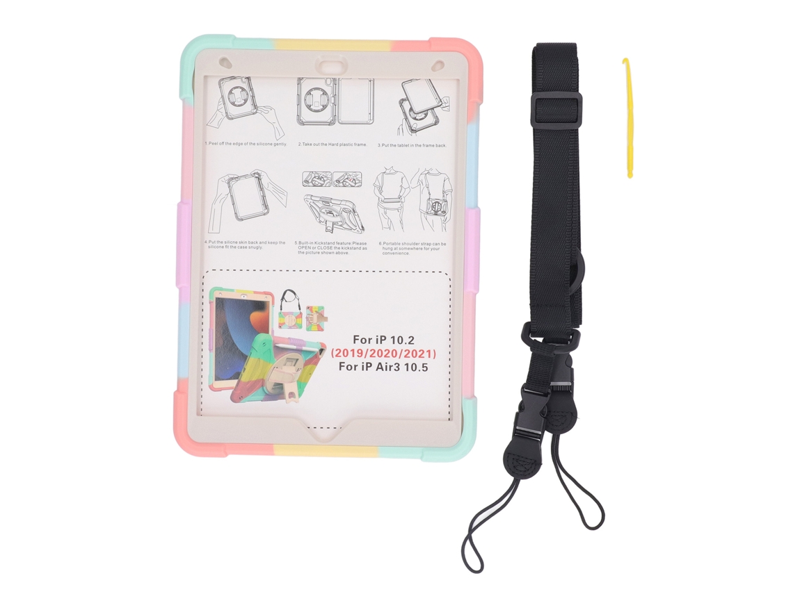 2026zentro-capa De Silicone Para Tablet Ios 7ª 8ª 9ª Air3 10.5 10.2 Polegadas Proteção 360° Giro Resistente A Quedas