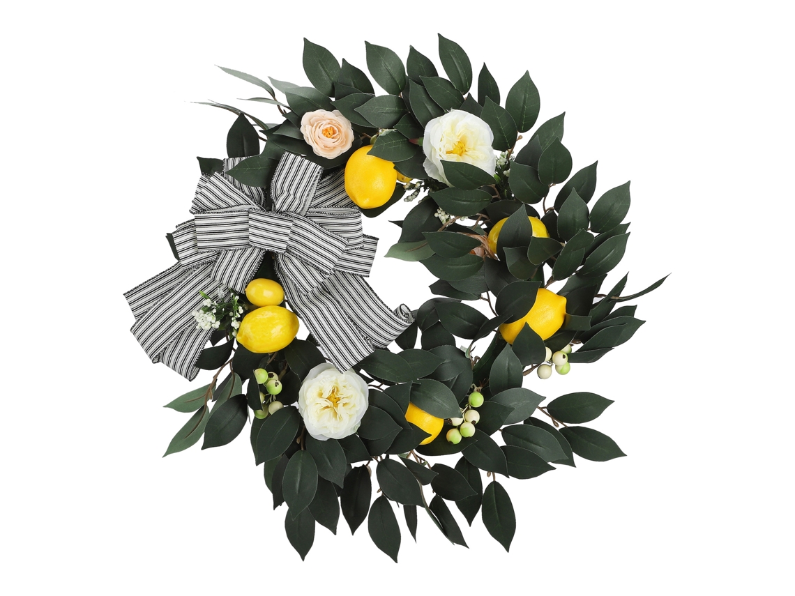 Guirlanda de Limão Amarelo e Rosas LAXISCREED