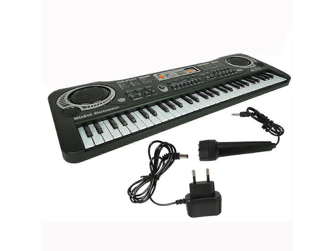 Teclado Eletrônico Digital De Música Com 61 Teclas, Presente Para Piano Elétrico, Presente Para Ue Everley891