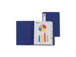 Capa Catálogo A4 80 Bolsas Polipropileno Azul Lombada Personalizável