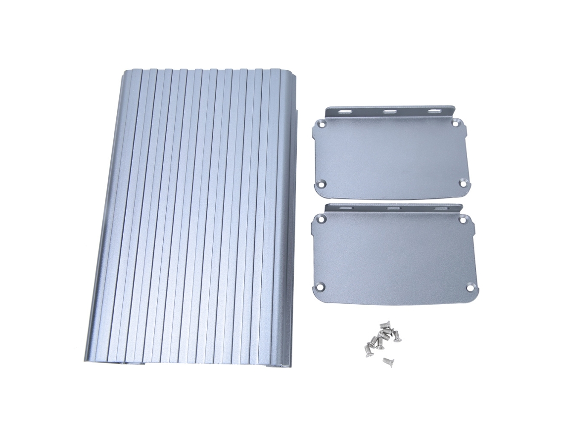 caixa de alumínio para projetos diy eletrônicos com resfriamento 55x95x150mm protetor de instrumentos S/MARCA