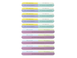 10pcs Lixa De Unha Reutilizável Lavável Multifuncional 7 Etapas Profissional Polimento Para Salão De Beleza E Diy