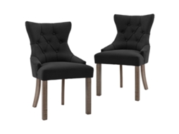 Dining Chair, Dining Chairs Vidaxl Preto Tecido (n/a)