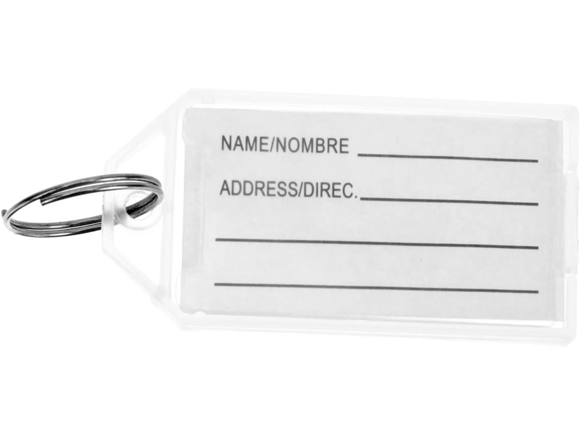 Conjunto De 30 Chaveiros De Plástico Branco Com Números, Fáceis De Usar E Identificar, Ideais Bolsas E Malas Em