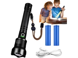 Lanterna Potente – Lanterna Externa Com Zoom Para Iluminação Intensa.