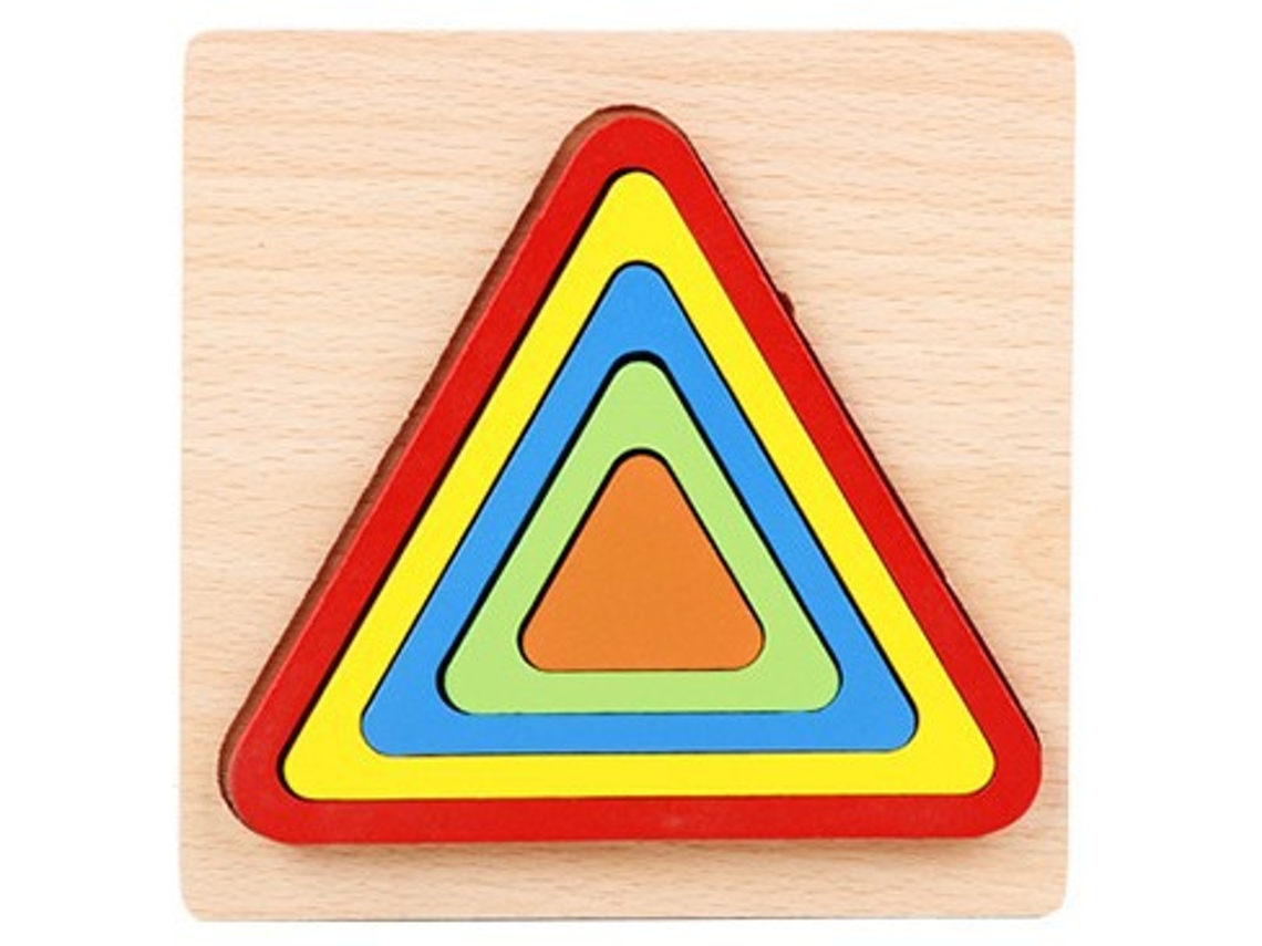 quebra Cabeça De Madeira Para Crianças De 2 A 3 Anos, Brinquedo Montessori 3d Slowmoose