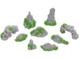 Kichouse Kit de Decoração Bonsai de 9 Peças em Resina, Criativo, Faça Você Mesmo, Divertido e Ao Desbotamento, para CHABERLU
