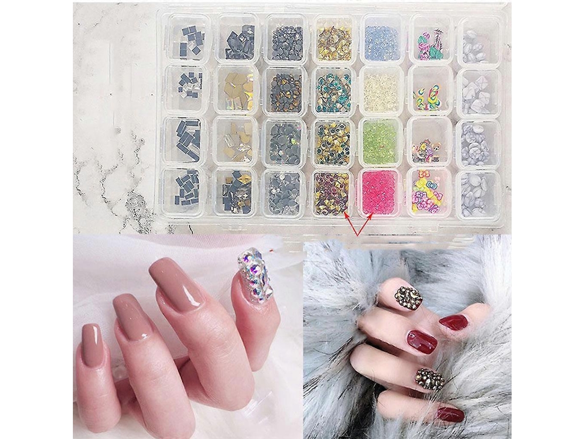 28 Grades Novidade Decoração De Nail Art Amuletos De Unhas Nail Art Stud Pérola Contas De Metal Para Bolsas Jóias Fazendo Artesanato Diy Hengrongshen