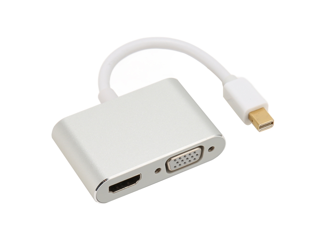 Adaptador Mali Minidp para HDMI, conversor de vídeo 2 em 1 4K x 2K