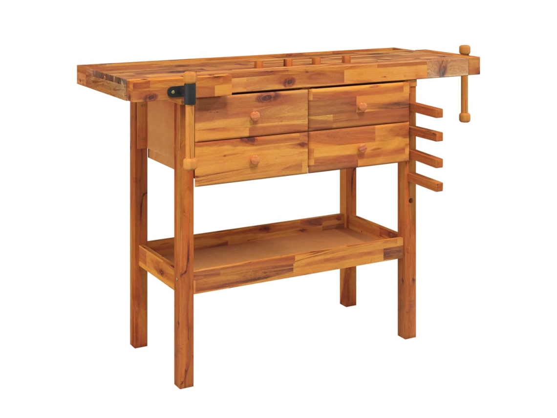 Workbench, Workbenches Vidaxl Marrom Madeira De Acácia (n/a)