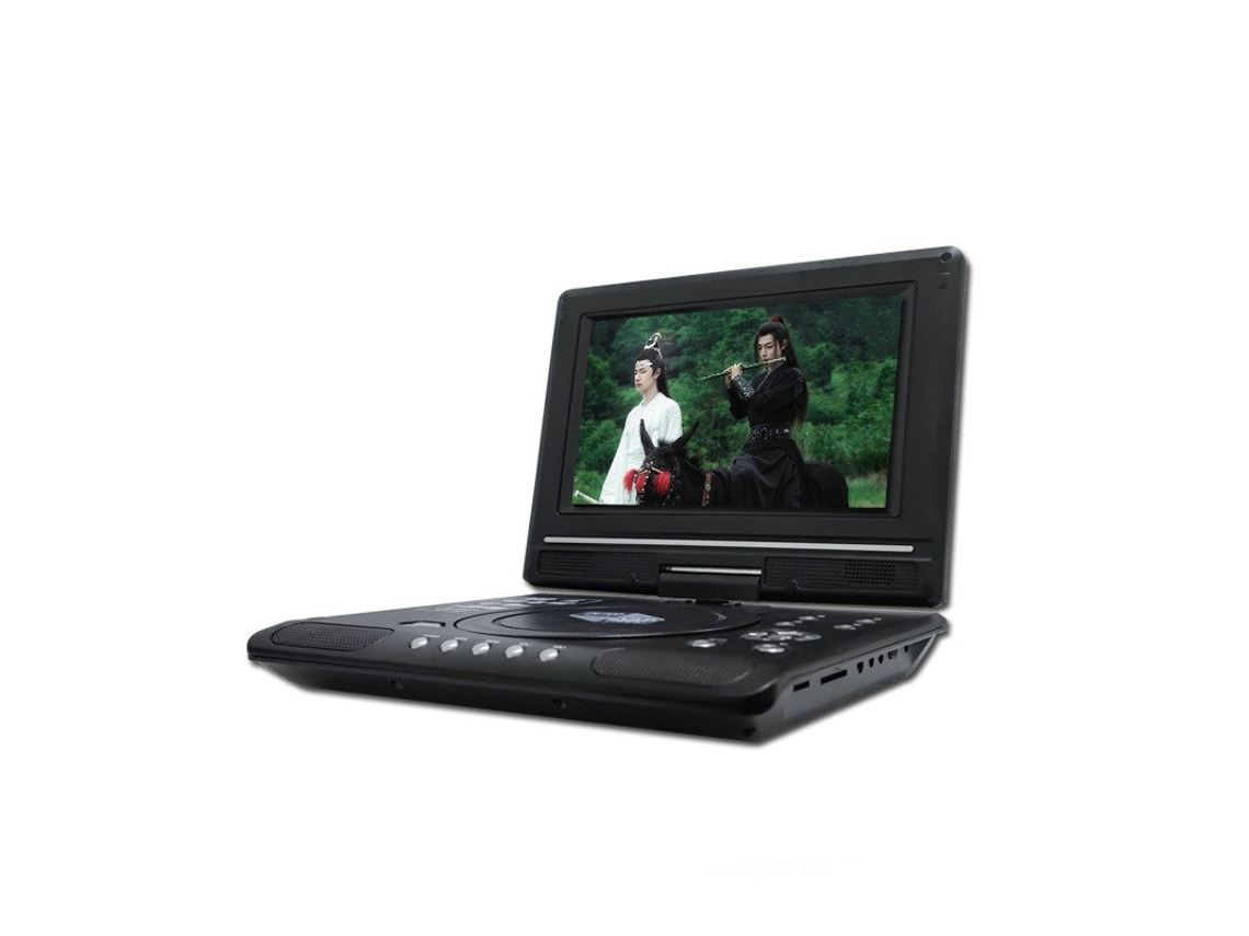 Leitor De Dvd Portátil Czhhmart De 9,8 Polegadas Com Ecrã Giratório.