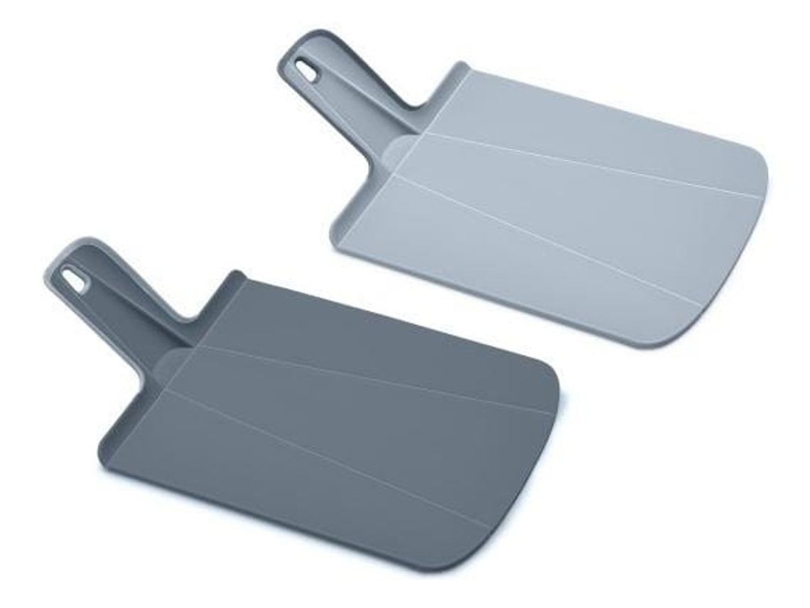Chop2pot Plus Joseph Joseph Jogo De 2 Tábuas De Cortar Dobráveis Uso Prático Em Cozinha Superfície Anti Cutucas Asas Suaves Cor Azul