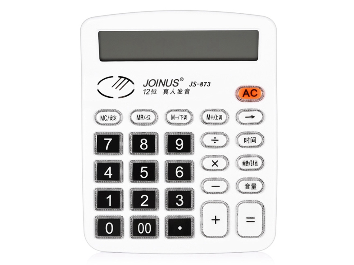 Calculadora Eletrônica Simples de Mesa Plástico para Escritório Estudantes