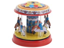 Brinquedo de Carrossel de Cavalo com Mola Retro Artesanal Giratório | S/MARCA