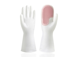 Luvas de Limpeza de Pratos LAXISCREED Pvc Rosa
