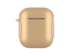 Capa para Fones de Ouvido 2 em 1 com Textura Fosca e Núcleos Contrastantes em PC + TPU para AirPods 2/1 GIECY
