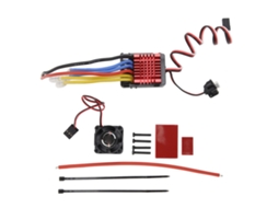 Controlador De Velocidade Elétrico Esc De 80a Com Escova Impermeável Para Carros Rc 1/8 E 1/10 Com Dissipação De Calor