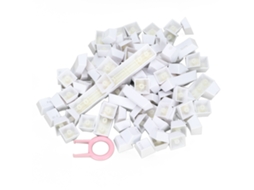 Teclado Mecânico LAXISCREED portátil, 61 Teclas, para Jogos, Iluminado, com Fio, Tipo Desmontável