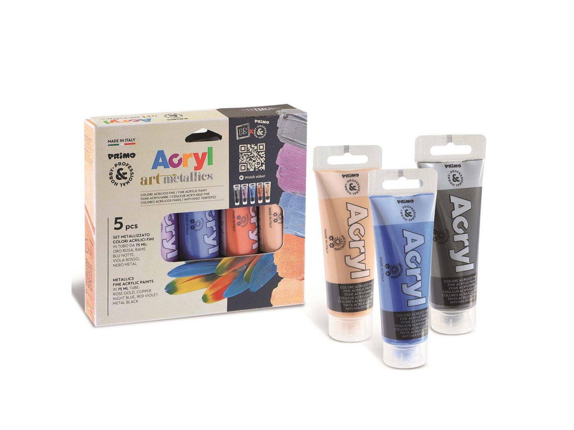 tubos de tinta acrílica metálica PRIMO