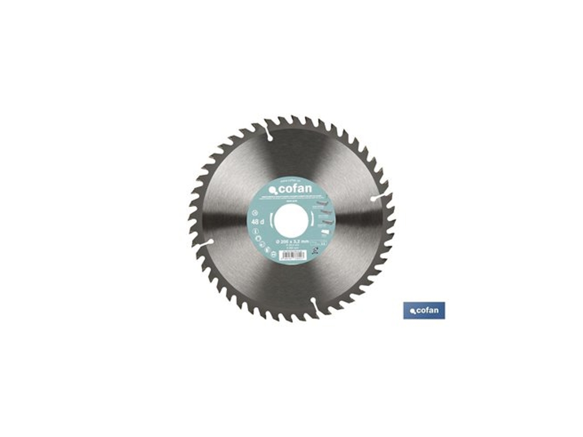 Disco De Esquadria Em Metal Duro Ø200 X 30mm, 48 Dentes Cofan