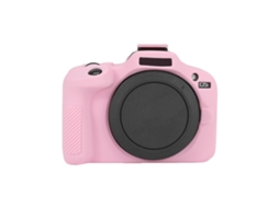Capa Protetora de Silicone Macio Brilhante para Canon Eos R100 Rosa XIAOMOYU
