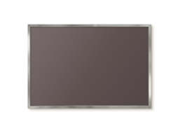 Quadro de vidro magnético cinza frio para hall de entrada Espelharte (60x40 cm)