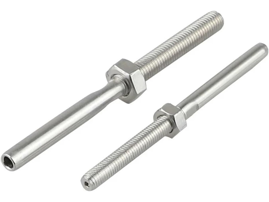 Borne Goujon en Inox, 2 pièces, Longueur SFUSHOS