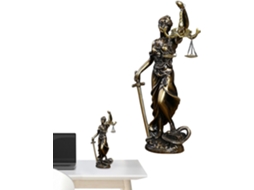 Estátua Da Dama Da Justiça | Elegante Decoração De Advogada Em Resina | Deusa Da Justiça