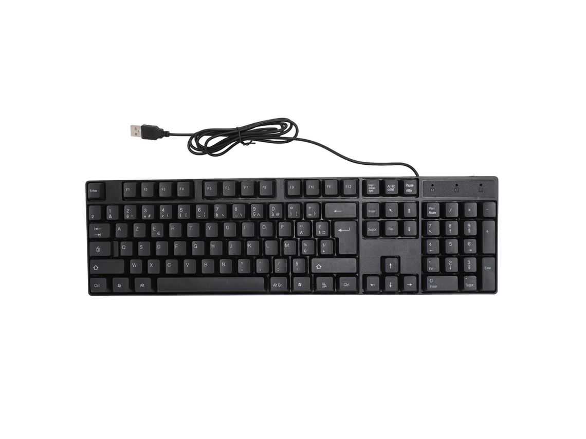Aetheria teclado de Língua Minoritária 104 Teclas Usb com Fio Design Ergonômico para Jogos e Trabalho