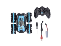 Coche De Controle Remoto Anfíbio 2.4g Com Rotação De 360 Graus Veículo Aquático E Terrestre Azul