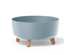 Vaso De Flores Cinza, Coleção Gracia, 38 X 38 X 19,5 Cm, Capacidade 14,3 L.