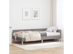 Vidaxl Estrutura De Cama De Canto Com Colchão Com Colchão 2 Pcs Tecido