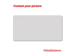Mousepad Grande De Borracha, Opção Personalizável Para Jogadores 700x300x4mm Brilvibera