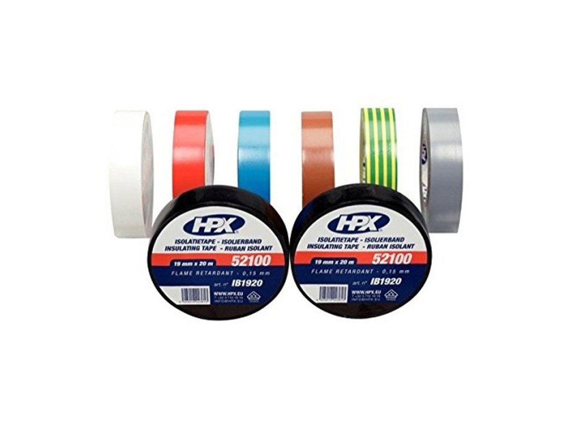 Fita Pvc para Eletricistas HPX 19Mmx20M Azul Proteção Elétrica Isolamento Universal